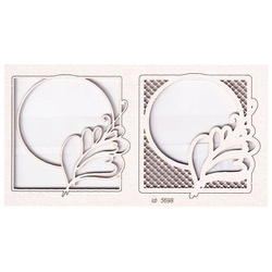 Tekturka Daydream 3D square frame - kwadratowa ramka warstwowa  - Scrapiniec