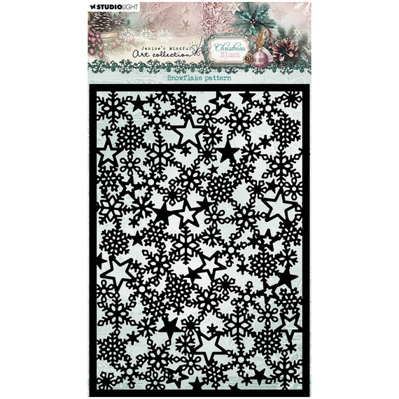 Maska mix media - StudioLight - Snowflake pattern