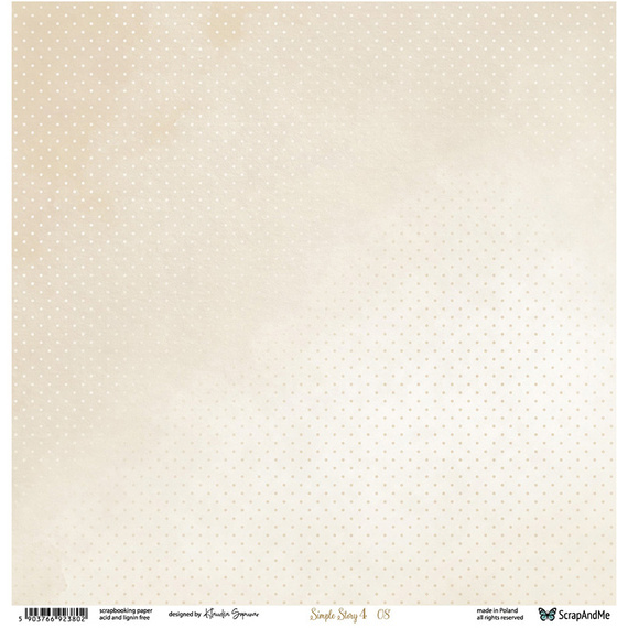 Papier do scrapbookingu 30x30 - ScrapAndMe - Simple Story 4 07/08