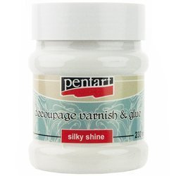 Klej i lakier do decoupage varnish and glue satynowy/silky shine 230ml - Pentart