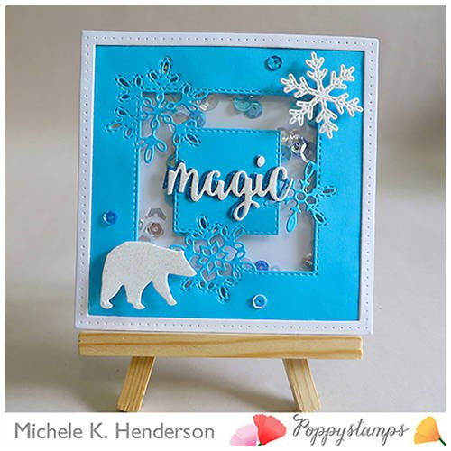 Wykrojnik - Poppystamps - Stitched Alpine Snowflakes - śnieżynki