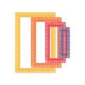 Wykrojnik Sizzix Framelits - Deco Rectangles ramki prostokątne z tłoczeniem
