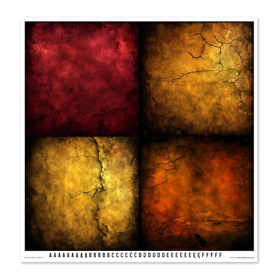 Zestaw papierów do scrapbookingu 30x30 - Black & Color - Itd Collection