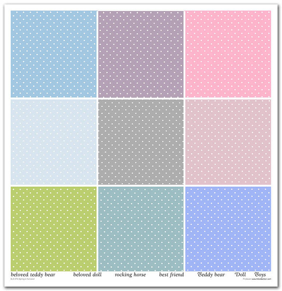 Zestaw papierów do scrapbookingu 30x30 - Itd Collection - Spring in Full Color