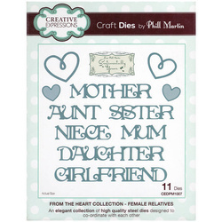 Wykrojnik - Creative Expressions - Female Relatives