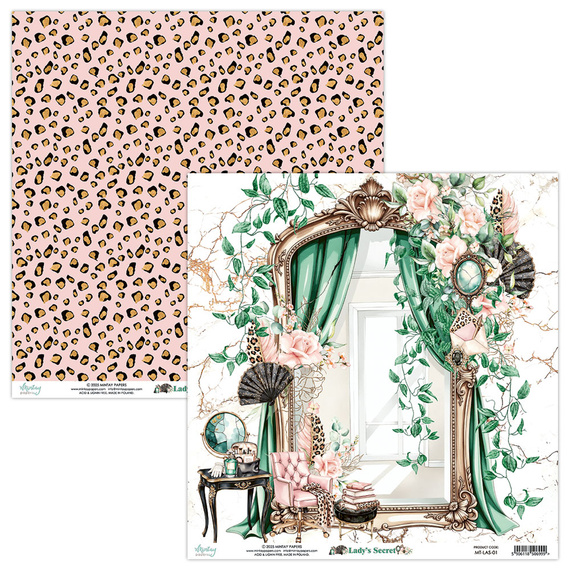 Zestaw papierów do scrapbookingu 30x30 - Mintay - Lady's Secret