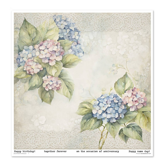 Zestaw papierów do scrapbookingu 30x30 - Summer Bouquet - Itd Collection