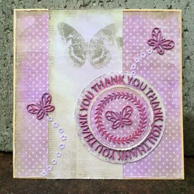 Wykrojnik - Creative Expressions - Thank You Circle - podziekowanie w kole, ramka