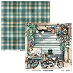 Papier do scrapbookingu 30x30 - Mintay - Man Cave 01