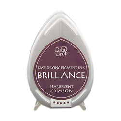 Szybkoschnący tusz pigmentowy Brilliance Drop - Pearlescent Crimson - Tsukineko