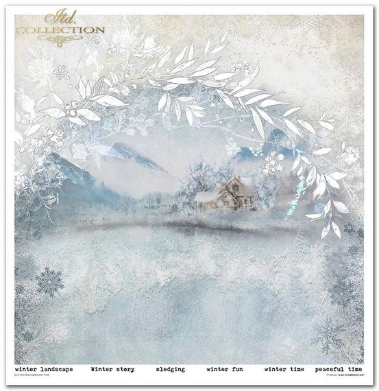 Zestaw papierów do scrapbookingu 30x30 - Decorated with frost