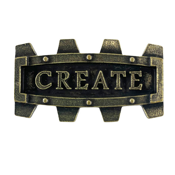Ozdoba metalowa galwanizowana - Ramka Create