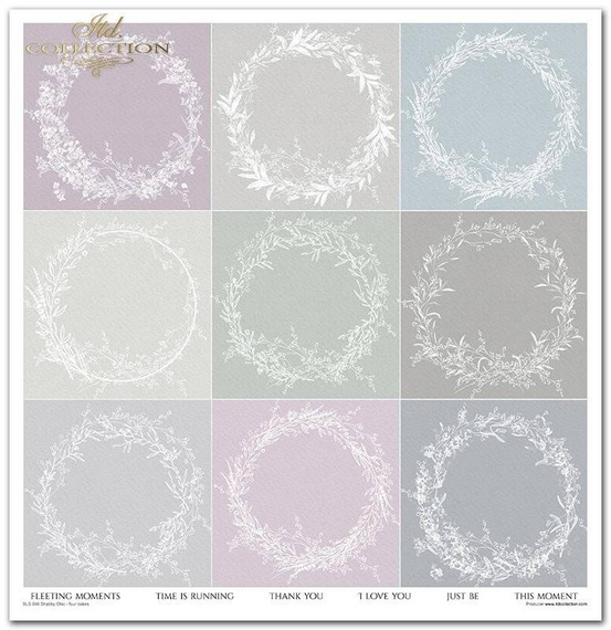 Zestaw papierów do scrapbookingu 30x30 - Itd Collection - Shabby Chic