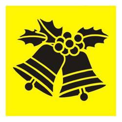 Maska / szablon 16x16cm - Dzwonki