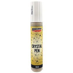Pasta crystal brokatowa złota 30ml w pisaku - Pentart