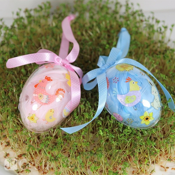 Naklejki z brokatem - DPCraft - Wielkanocne zające 29szt