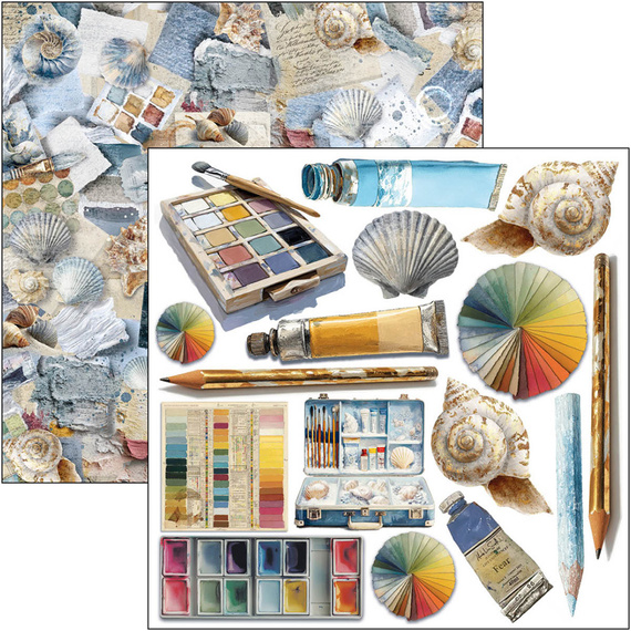 Zestaw papierów 15x15cm - Ciao Bella - An artist journey