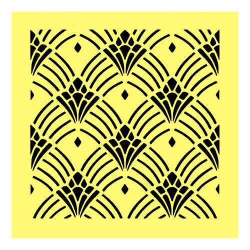 Maska / szablon 16x16cm - wzór tapetowy - ST0198