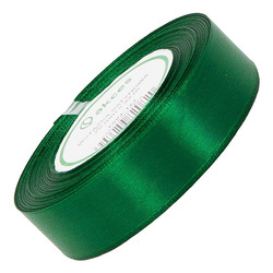 Wstążka satynowa zielona 25mm - 32mb
