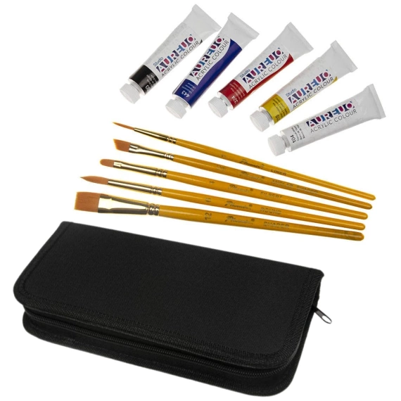 Zestaw podróżny do malowania farbami akrylowymi