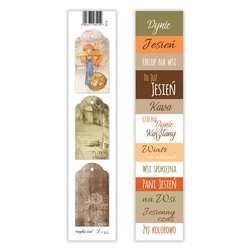 Papier do scrapbookingu 5x30 pasek - Lexi Design - Pumpkin Seed 02