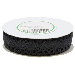 Koronka bawełniana czarna 16mm x 4,55m