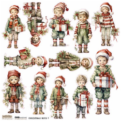 Naklejki papierowe - ScrapLove - Christmas Boys 1 - Świąteczni chłopcy
