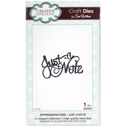Wykrojnik - Creative Expressions - Just a Note CED5407 napis