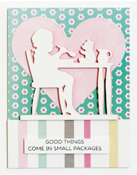 Wykrojnik - Spellbinders - Me & Teddy dziecko i miś