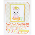 Stempel - Pink & Main - Hoppy Easter - pisanki kurczaczek króliczek Wielkanoc