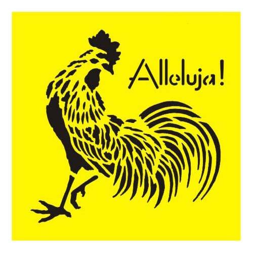 Maska / szablon 16x16cm - Kogut