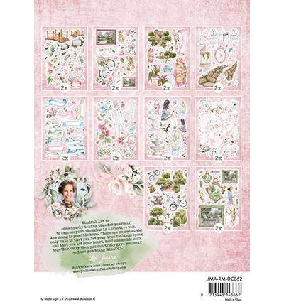 Zestaw papierów z elementami do scrapbookingu A5 - Romantic Moments