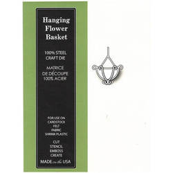 Wykrojnik - Poppystamps - Hanging Flower Basket 885 koszyk na kwiaty / lampion