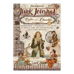 Zestaw papierów, naklejek i elementów Junk Journal - Coffee & Chocolate - Stamperia