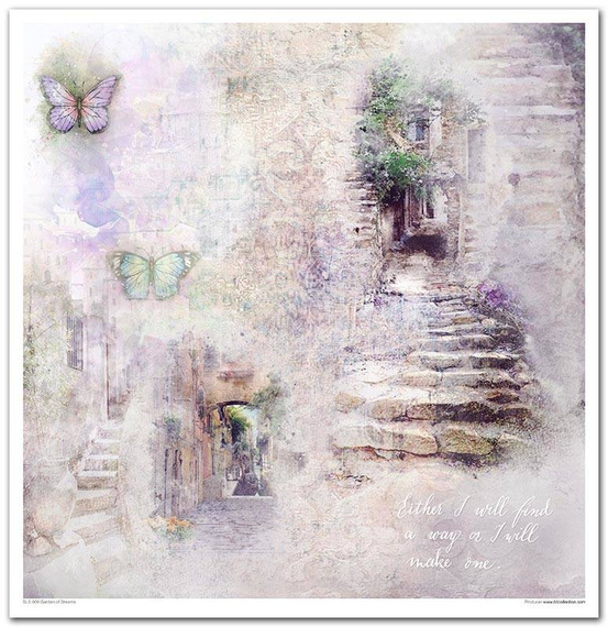 Zestaw papierów do scrapbookingu 30x30 - Garden of Dreams kwiaty