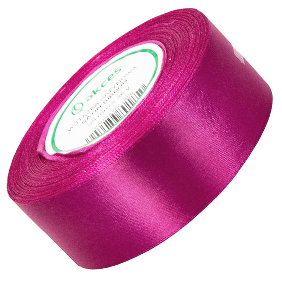 Wstążka satynowa int. różowa 38mm - 32mb