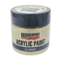 Farba akrylowa Glamour - Pentart - metaliczne antyczne srebro 50ml