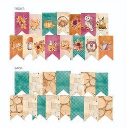 Papierowy banerek / die cut - P13 - The Four Season - Autumn 15szt