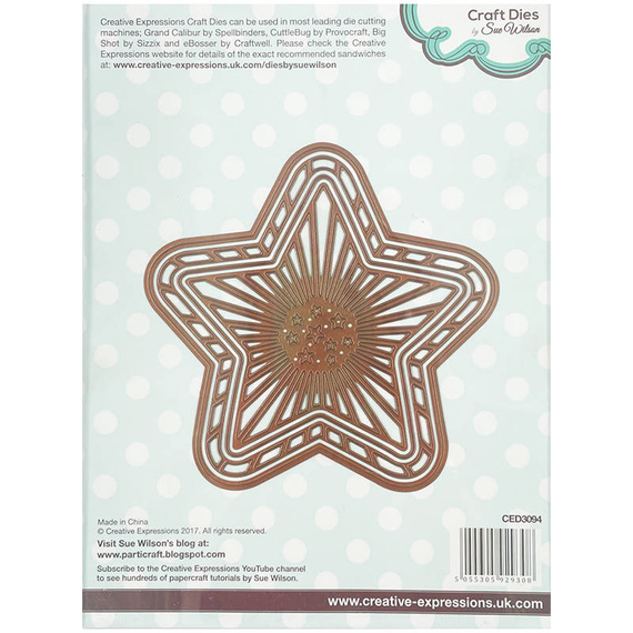 Wykrojnik - Creative Expressions - Radiating Star - gwiazda