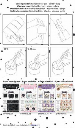 Koszulki / etykietki termokurczliwe - chalk