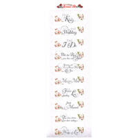 Etykietki - Różane listy - słowa angielskie - Magi