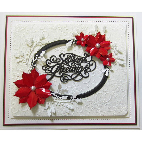 Wykrojnik - Creative Expressions - Seasons Greetings CED3028 - napis życzenia