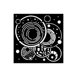 Szablon mix media 3D 12x12cm - Furry Friends koła - Stamperia