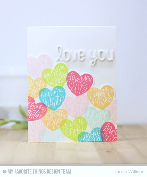 Stempel - My Favorite Things - Heart Art serca serduszka