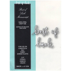 Wykrojnik - Memory Box - Best of Luck Manuscript