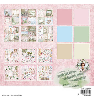 Zestaw papierów do scrapbookingu 20x20 - StudioLight - Small Designs & Elements Romantic Moments
