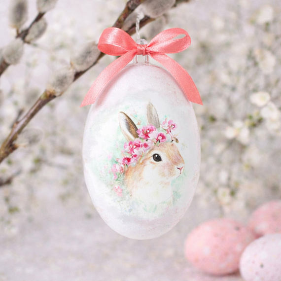 Zestaw startowy do decoupage jajka wielkanoc - zajączki, króliczki