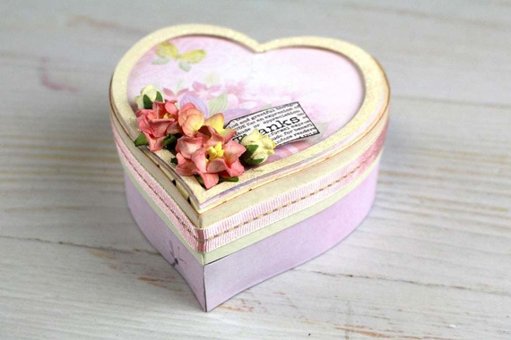 Wykrojnik Tattered Lace - Heart Box - pudełko w kształcie serca