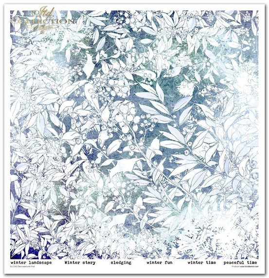 Zestaw papierów do scrapbookingu 30x30 - Decorated with frost