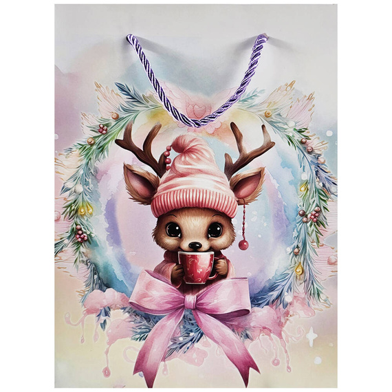 Torebka na prezent z jelonkiem